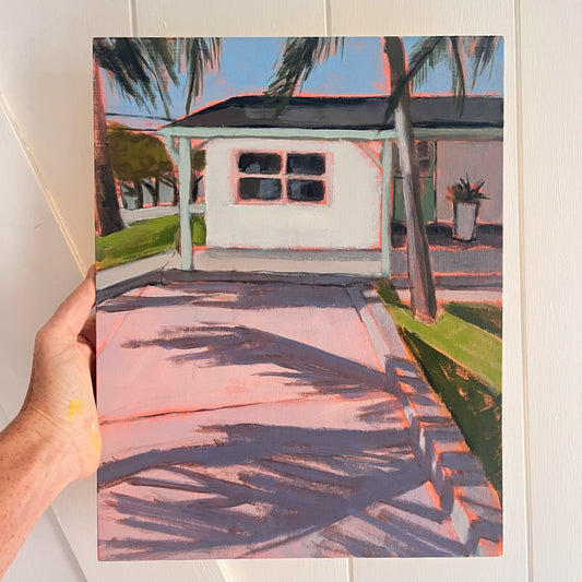 Lunchtime, original landscape painting by Maggie Stickney