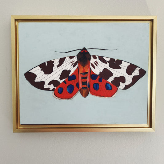 Tiger Moth, original animal painting by Maggie Stickney