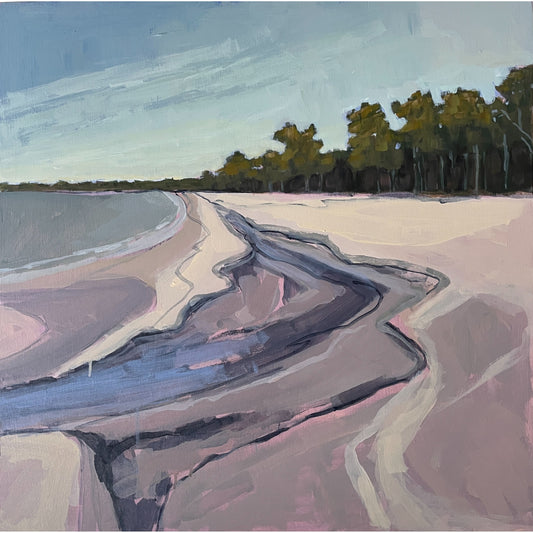 Tide Pool, original landscape painting by Maggie Stickney