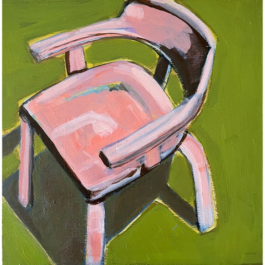 Sunny and Chair, original painting by Maggie Stickney