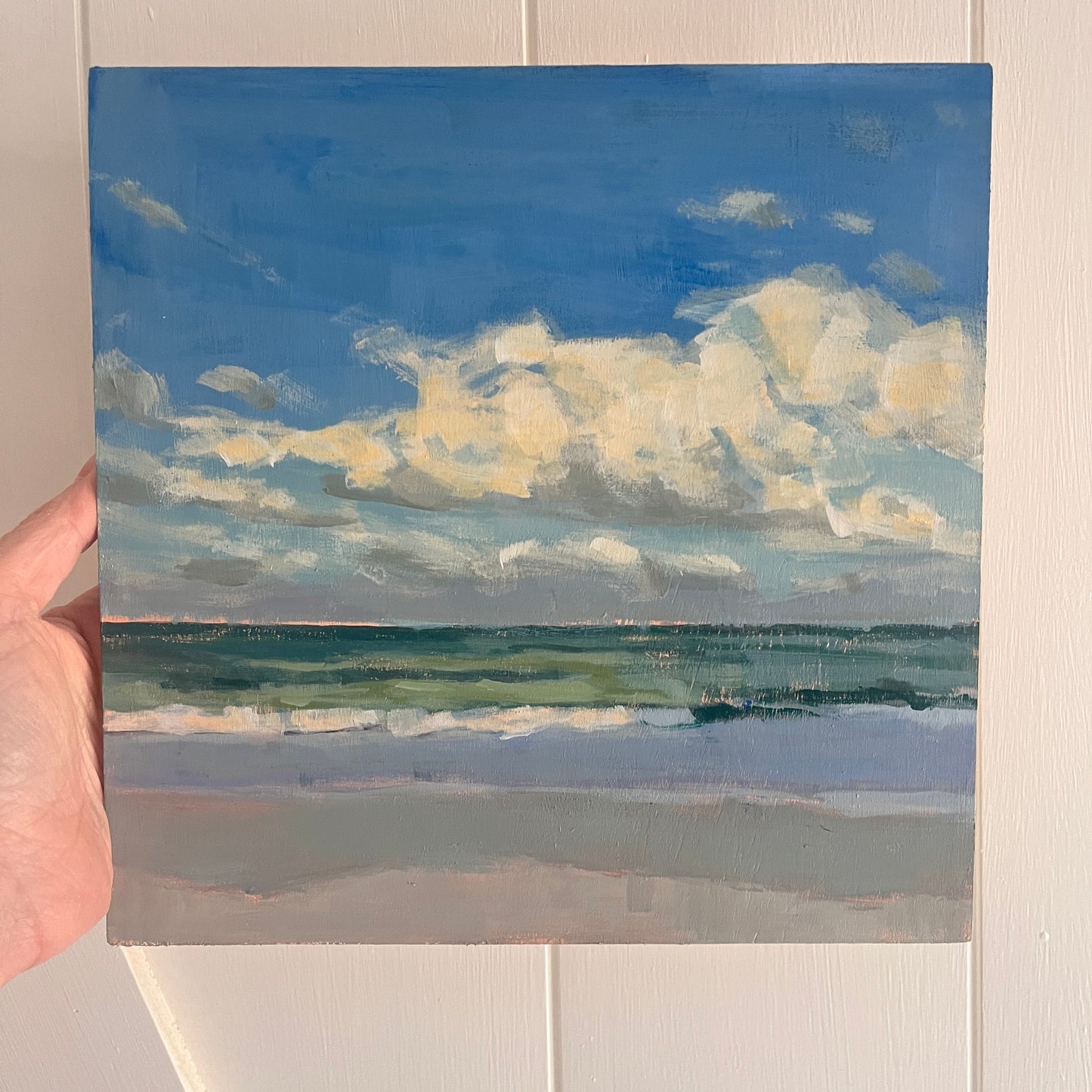 Ocean Light Study no 2, original landscape painting by Maggie Stickney