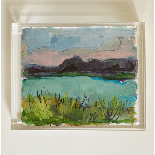 Bay Study #5, original landscape painting by Maggie Stickney