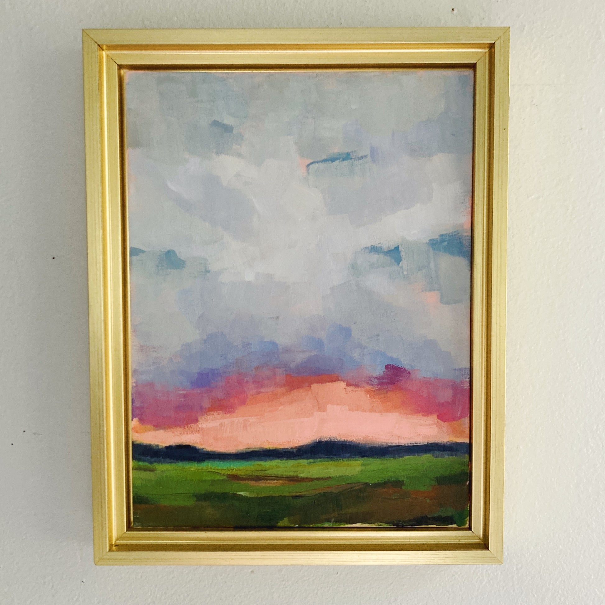 Last Light, original landscape painting by Maggie Stickney