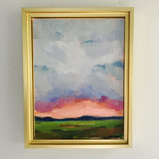 Last Light, original landscape painting by Maggie Stickney