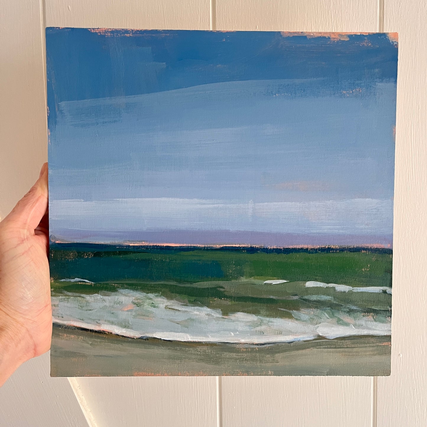 Ocean Light Study no 4, original landscape painting by Maggie Stickney