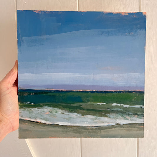 Ocean Light Study no 4, original landscape painting by Maggie Stickney