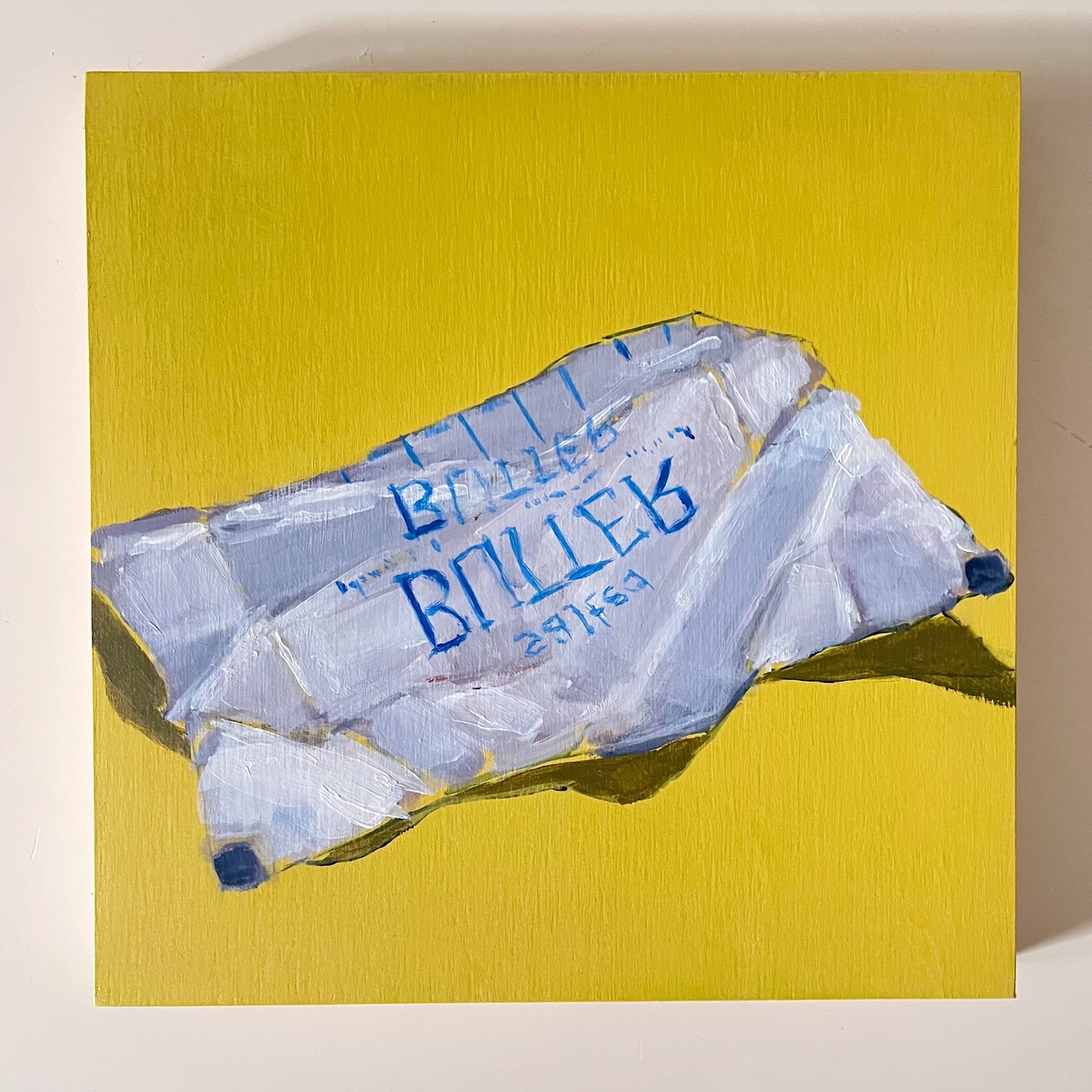 Butter Late Then Never, original painting by Maggie Stickney