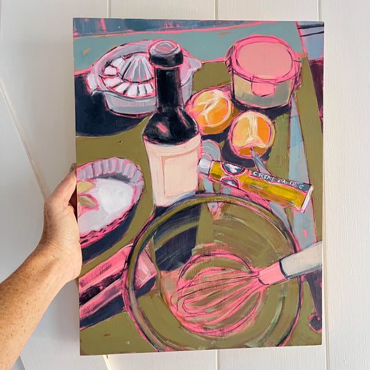 Veni Vidi Vici, original still life painting by Maggie Stickney