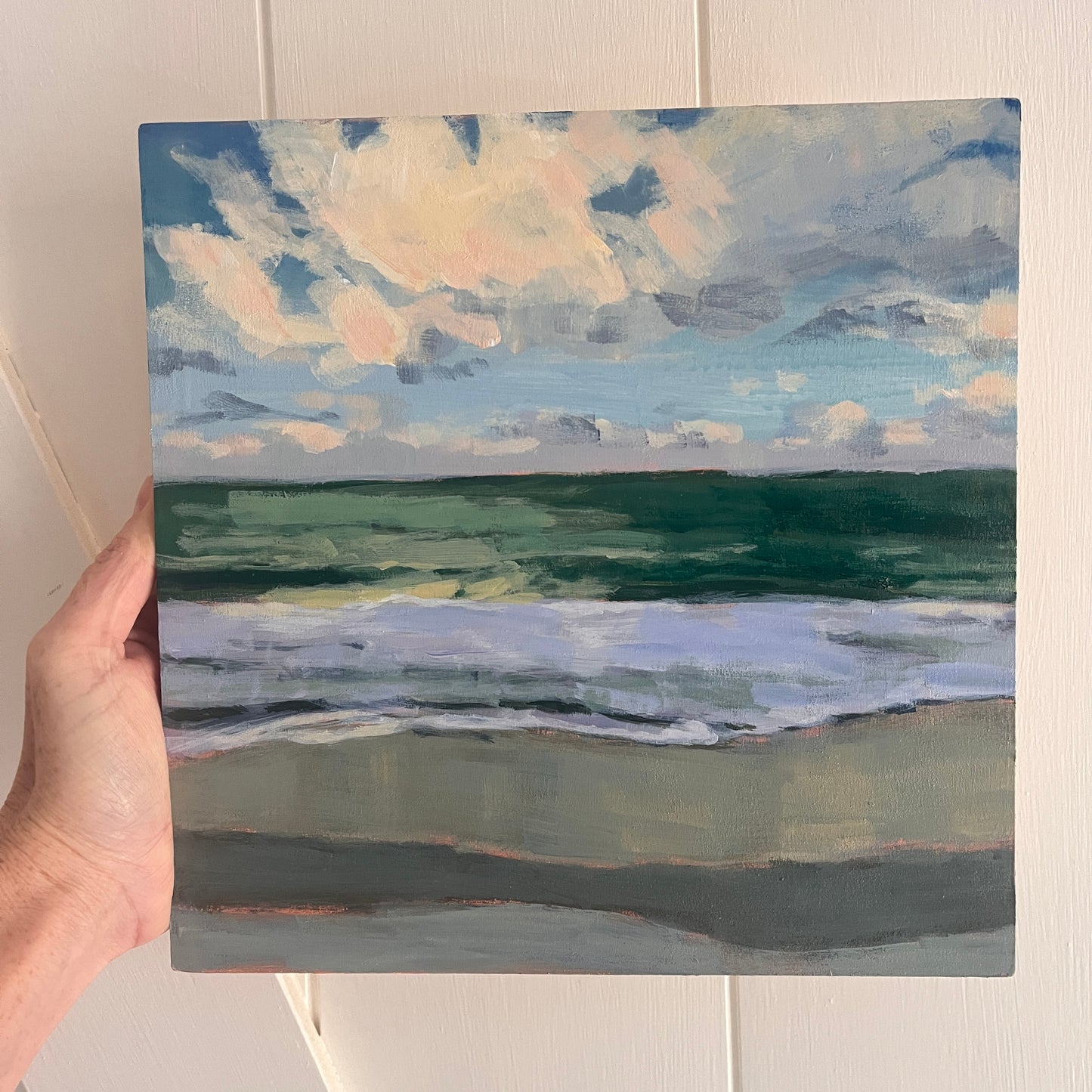 Ocean Light Study no 3, original landscape painting by Maggie Stickney