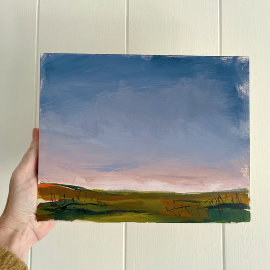Marsh Study no 16, original landscape painting by Maggie Stickney