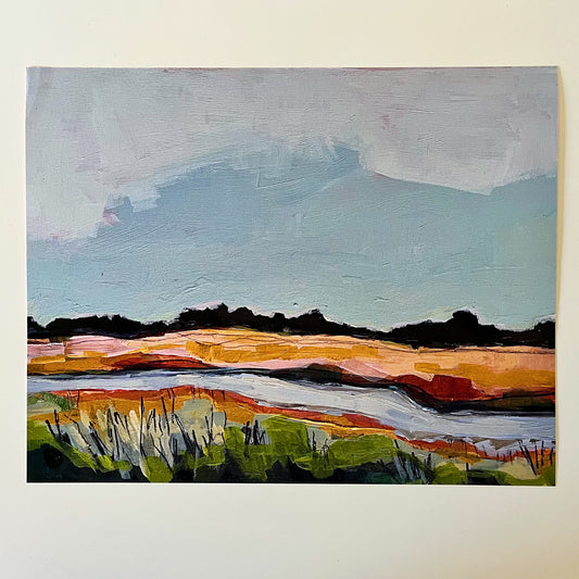 Fall Marsh Print, fine art print by Maggie Stickney