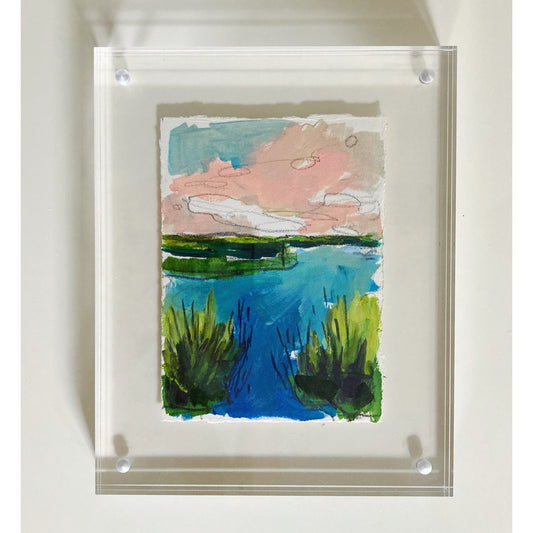 Bay Study #1, original landscape painting by Maggie Stickney