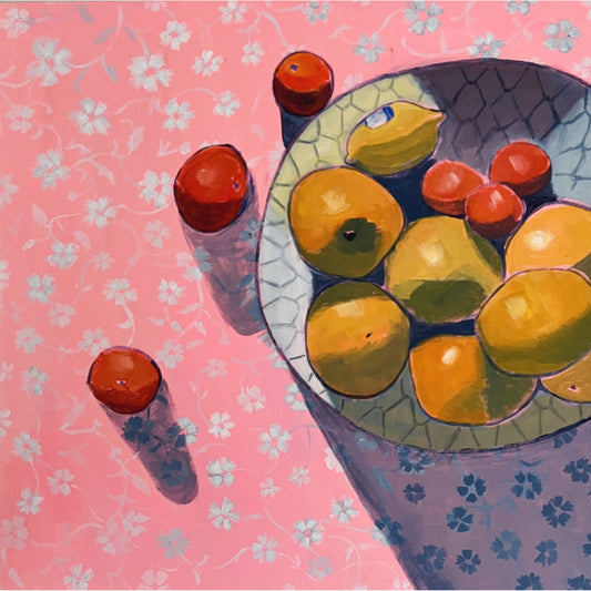 Fruit There It Is, original still life painting by Maggie Stickney