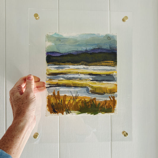 Bay Study #4, original landscape painting by Maggie Stickney
